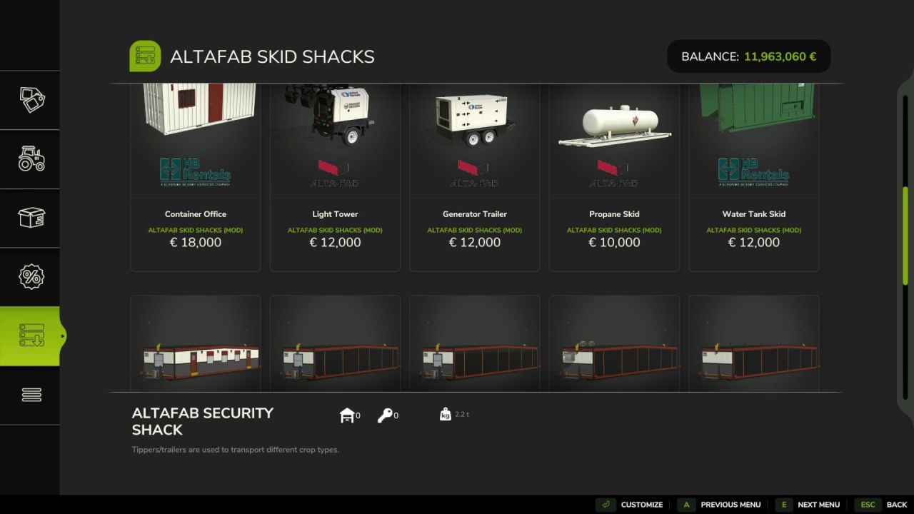 Ефективний Набір Oilfield Skid Shacks для Бази в Дикій Місцевості у Farming Simulator 25