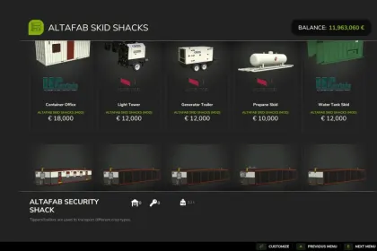 Ефективний Набір Oilfield Skid Shacks для Бази в Дикій Місцевості у Farming Simulator 25 — 5