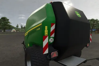 Round Baler John Deere V452R for Farming Simulator 25