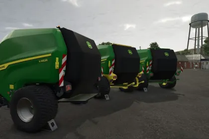 Prasa okrągła John Deere V452R do Farming Simulator 25 — 2