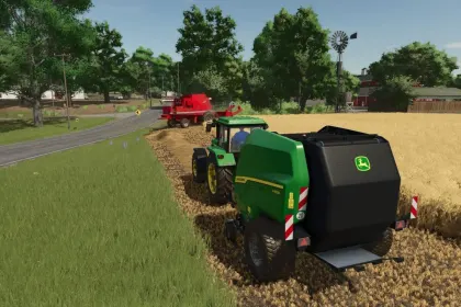 Prasa okrągła John Deere V452R do Farming Simulator 25 — 4