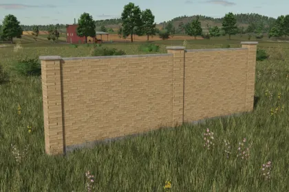 Цегляна огорожа для Farming Simulator 25