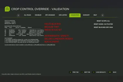 Crop Control Override for Farming Simulator 25 — 5