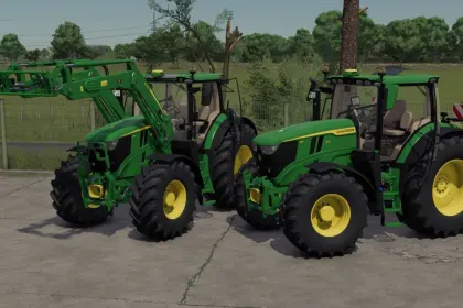 Трактор John Deere 6R 175-215 для Farming Simulator 25