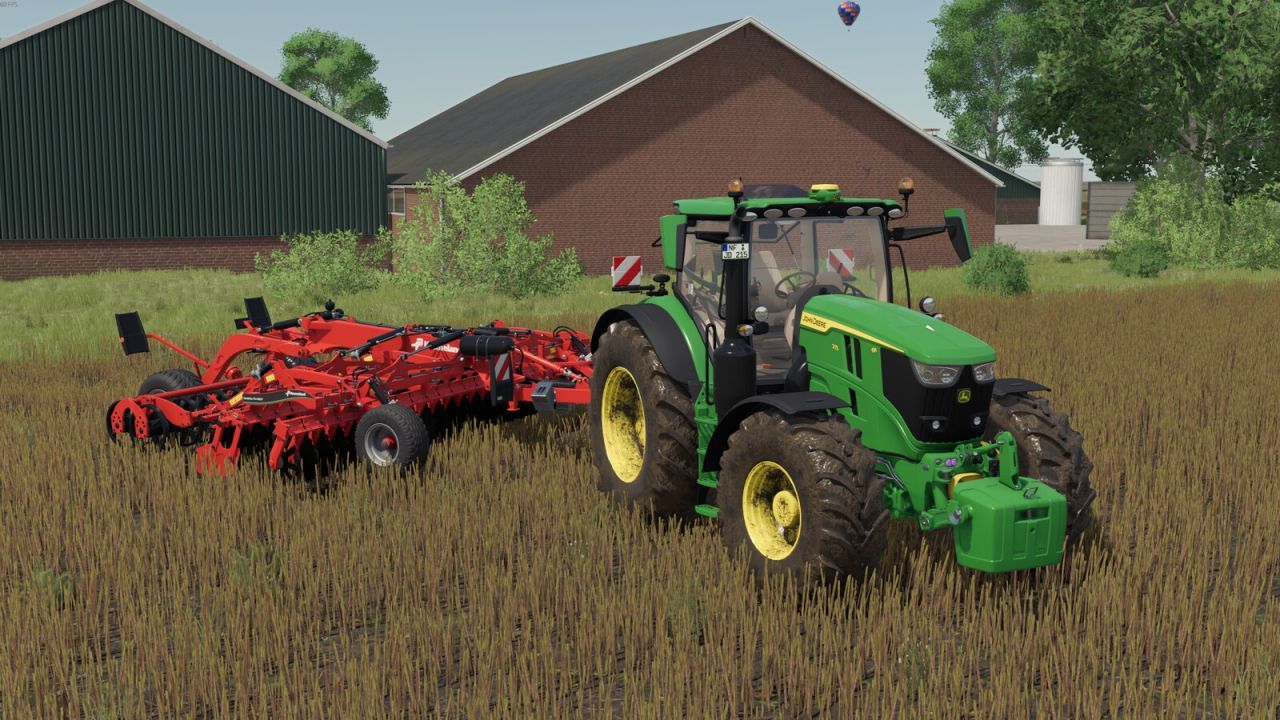 Traktor John Deere 6R 175-215 do Farming Simulator 25