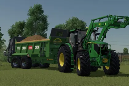 Traktor John Deere 6R 175-215 do Farming Simulator 25 — 4