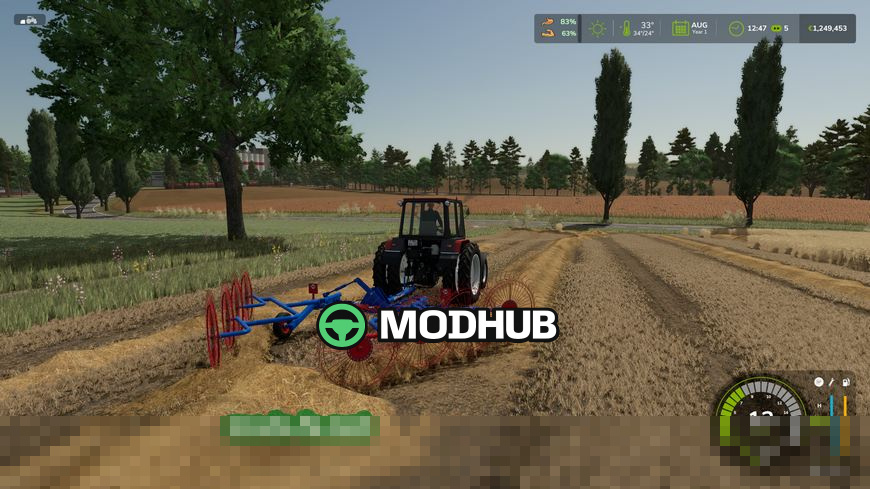 Mod na grabi Rostselmash GVS 6U dla Farming Simulator 25 - Zrzuty ekranu