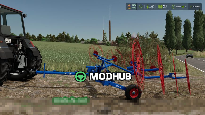 Mod na grabi Rostselmash GVS 6U dla Farming Simulator 25 - Zrzuty ekranu