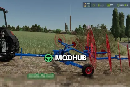 Мод на граблі Rostselmash GVS 6U для Фермер Симулятор 25
