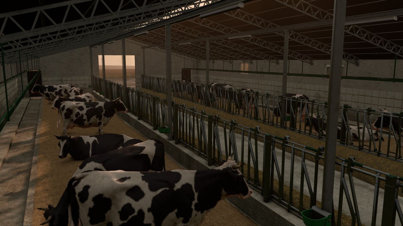 Корівник з конвеєром для гною для Farming Simulator 25