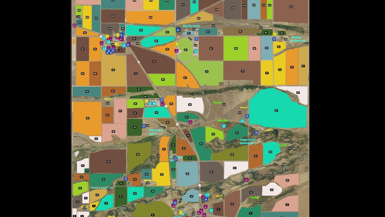 Карта Judith Plains Montana 4X для Farming Simulator 25