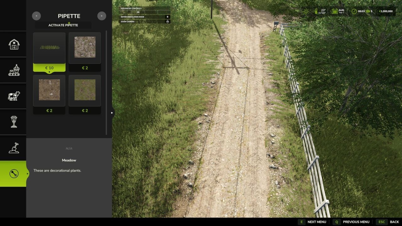 Terrain Texture And Object Picker for Farming Simulator 25