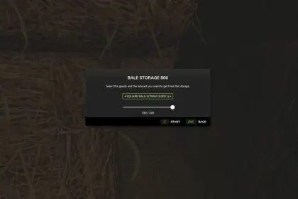 Automatic Bale Storage for Farming Simulator 25