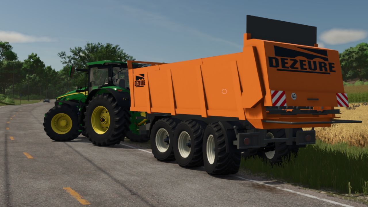 Розкидач гною Dezeure MC186 для Farming Simulator 25