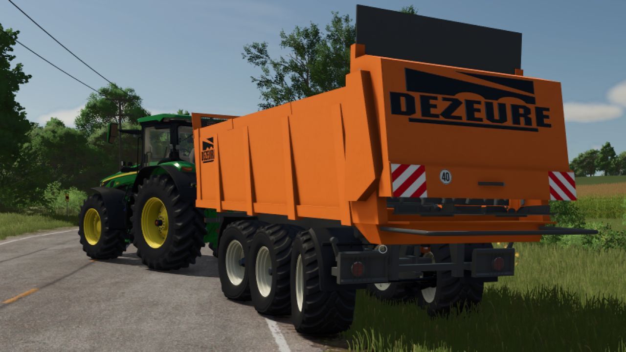 Розкидач гною Dezeure MC186 для Farming Simulator 25