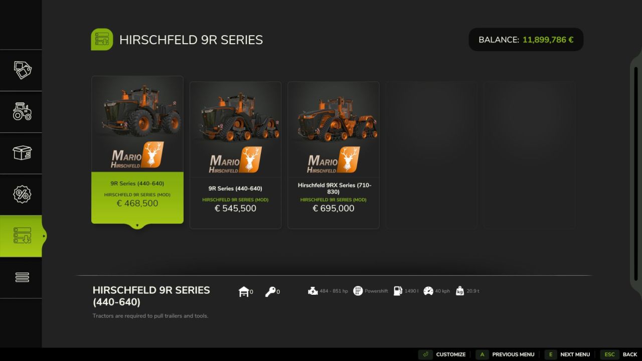 Легендарний Трактор John Deere 9R Hirschfeld Edition — Потужність для Важких Робіт у FS25