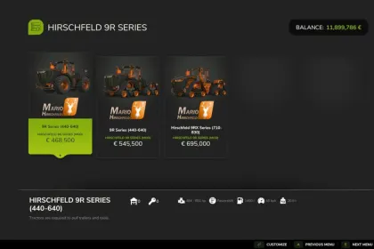 Легендарний Трактор John Deere 9R Hirschfeld Edition — Потужність для Важких Робіт у FS25 — 2