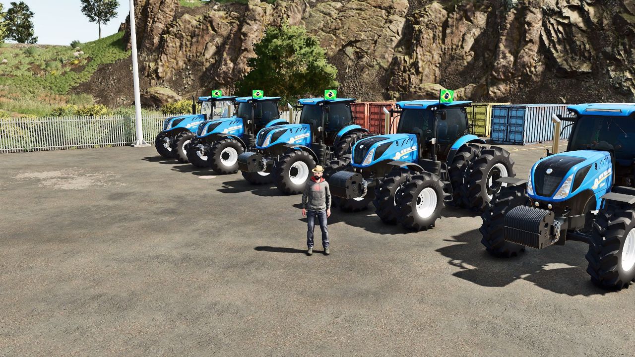 Трактор New Holland T7 для Farming Simulator 25