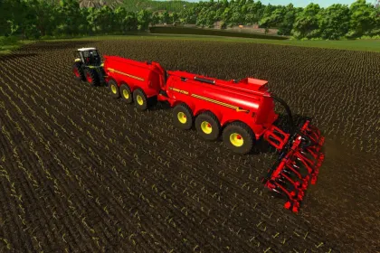 Manure Spreader Nuhn Quad-Steer Articulating 15000 for Farming Simulator 25
