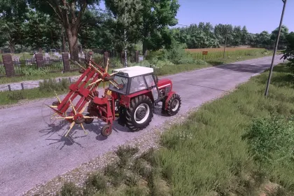 Heuwender Agrozet SB4H für Farming Simulator 25