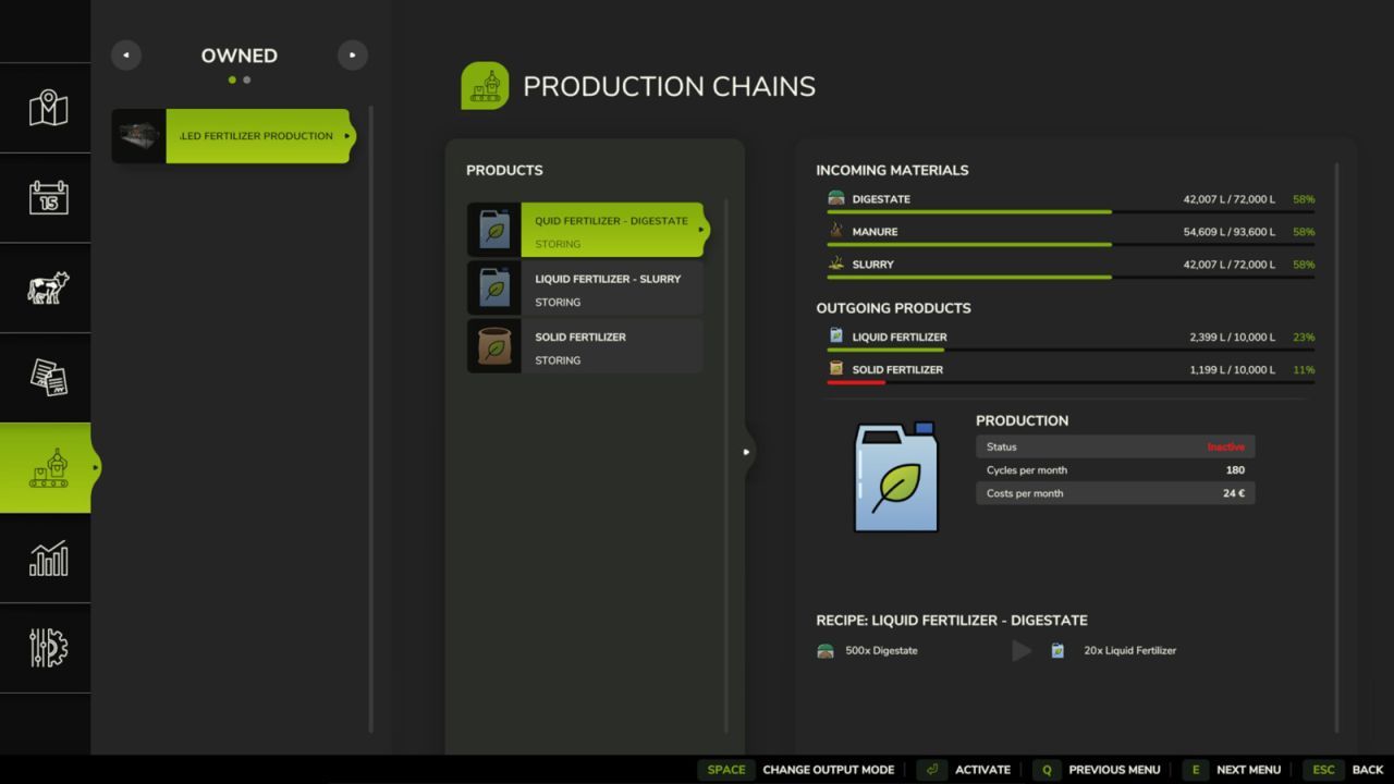 Skalierte Düngerproduktion für Farming Simulator 25