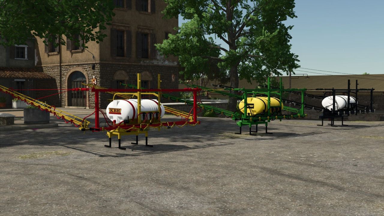 Effective Sprayer Reskin Pack: 3 Versions KBH / LMC / Bestway for Farming Simulator 25