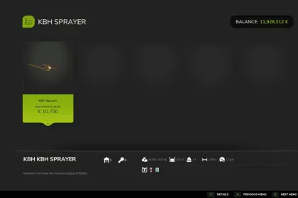 Ефективний Sprayer Reskin Pack: 3 Версії KBH / LMC / Bestway для Farming Simulator 25
