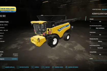 Kombajn New Holland CR10.90 GEN 1/2/3 do Farming Simulator 22