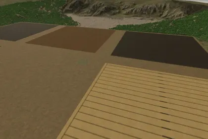 Nowa Basemap dla Farming Simulator 25 — Czysta Mapa do Wolnej Budowy i 8 Farm — 5