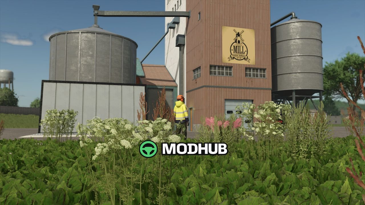🔥 New Modernized Flour Mill V1600 — Powerful Modernized Mill and Bakery for FS25