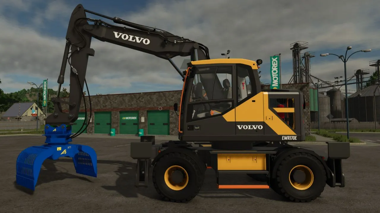 Powerful Volvo EWR170E Excavator for Farming Simulator 25 — Flexible Configurations and Stabilizers