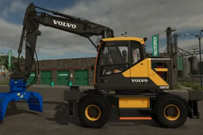 Powerful Volvo EWR170E Excavator for Farming Simulator 25 — Flexible Configurations and Stabilizers — 1