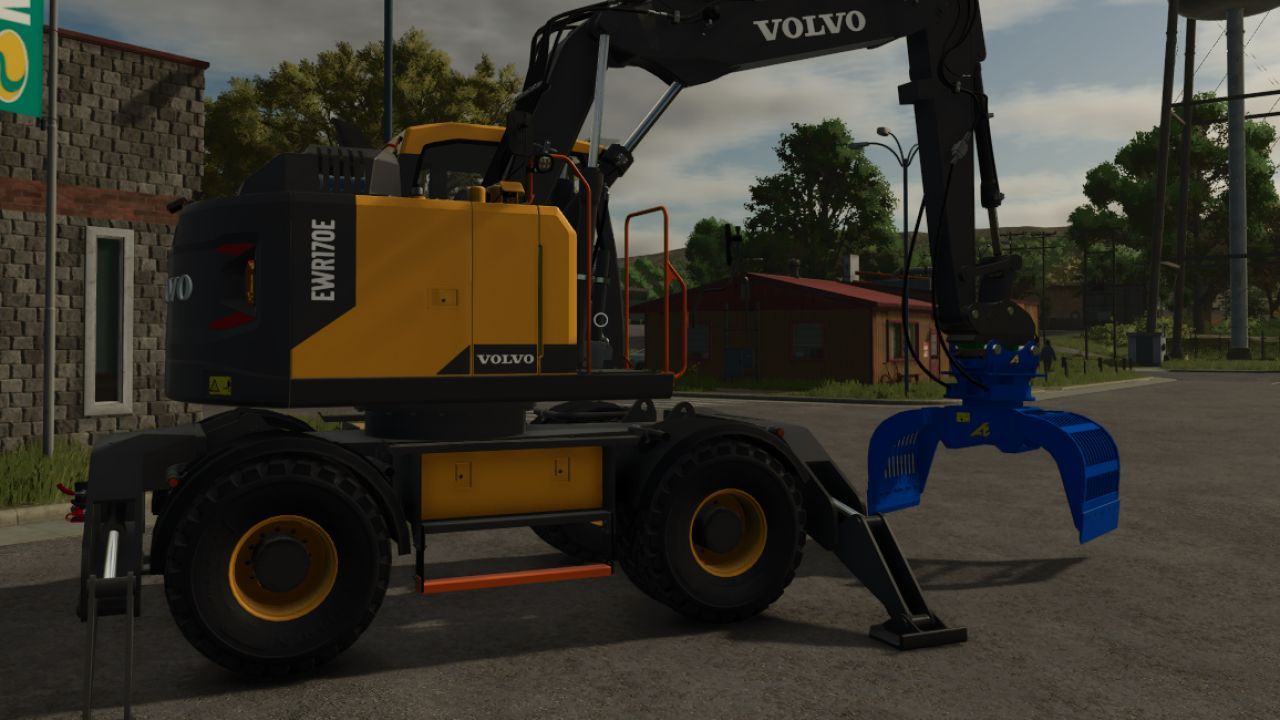 Powerful Volvo EWR170E Excavator for Farming Simulator 25 — Flexible Configurations and Stabilizers