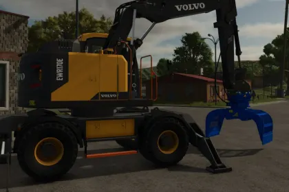 Потужний Екскаватор Volvo EWR170E для Farming Simulator 25 — Гнучкі Конфігурації та Стабілізатори