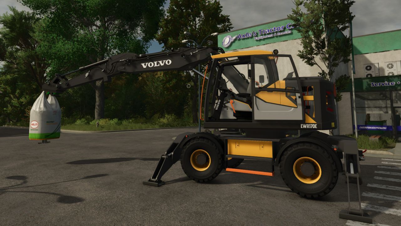 Powerful Volvo EWR170E Excavator for Farming Simulator 25 — Flexible Configurations and Stabilizers