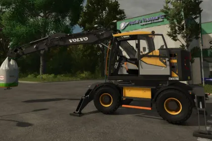 Powerful Volvo EWR170E Excavator for Farming Simulator 25 — Flexible Configurations and Stabilizers — 3