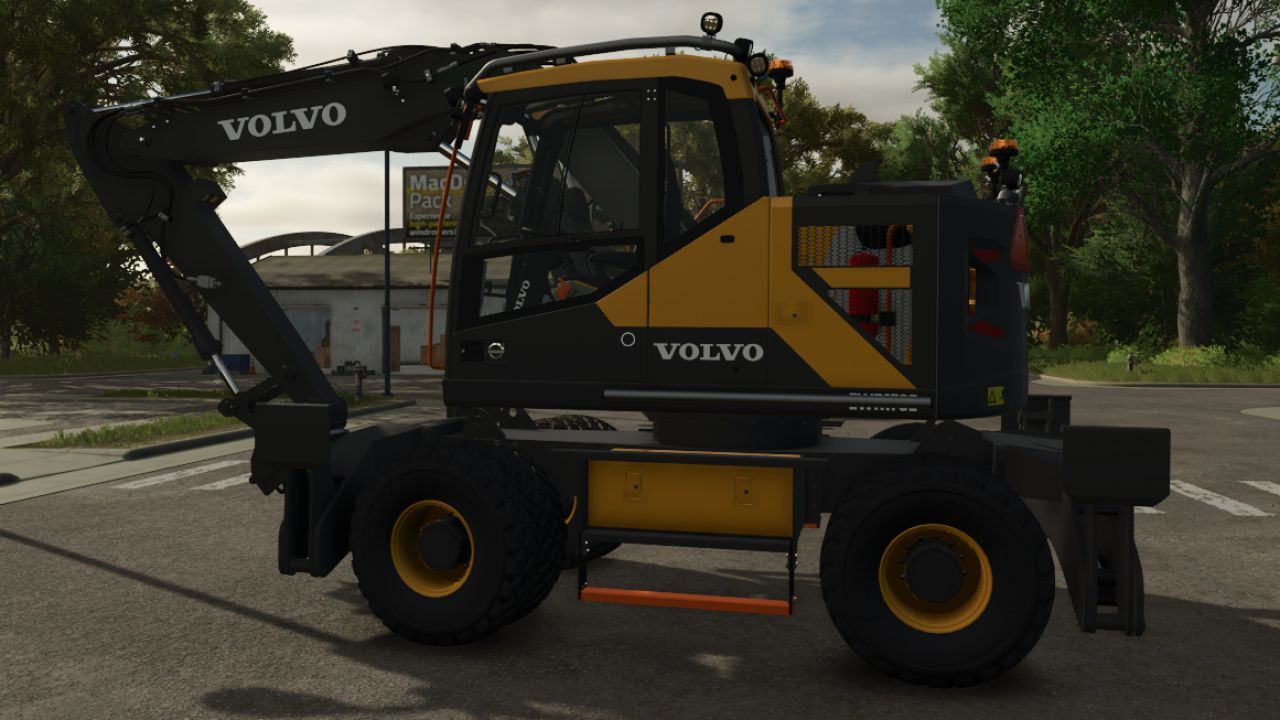 Powerful Volvo EWR170E Excavator for Farming Simulator 25 — Flexible Configurations and Stabilizers