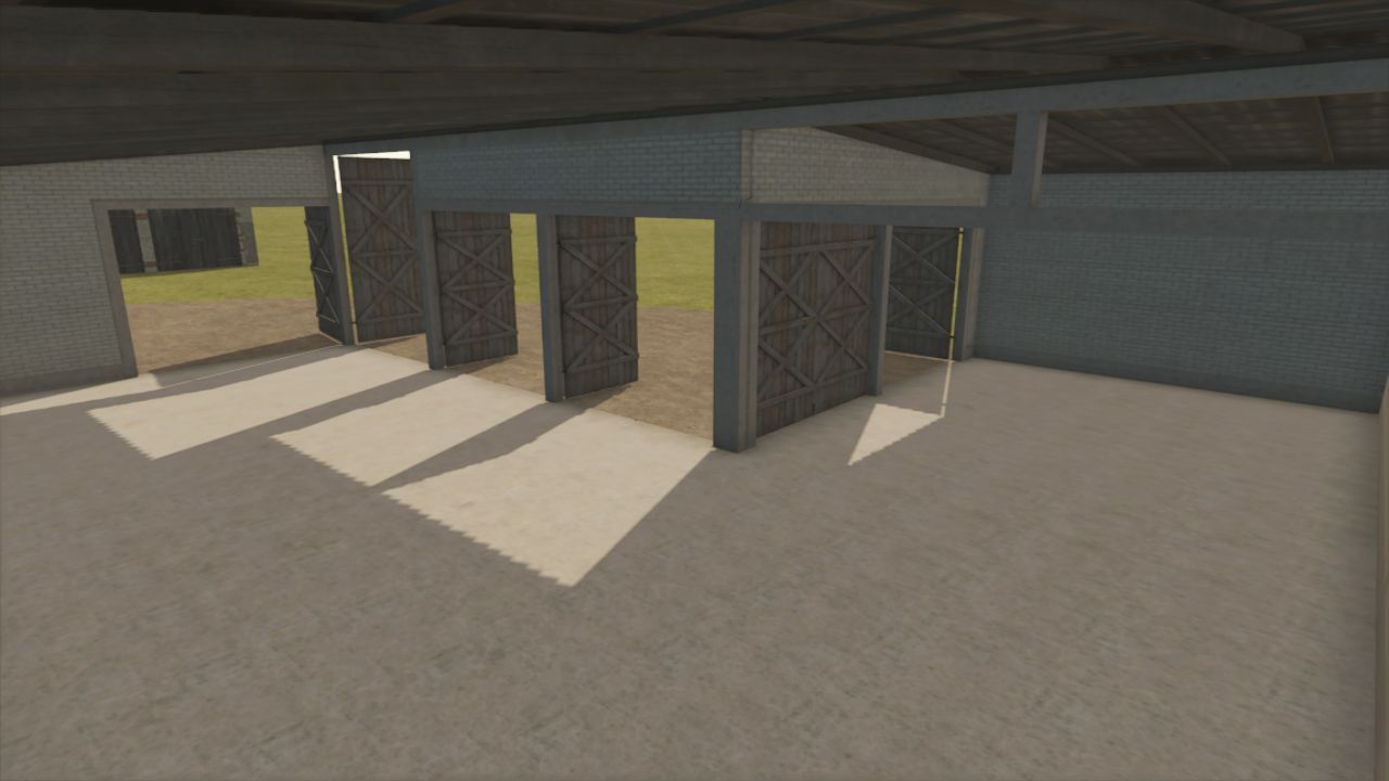 Компактний Цегляний Гараж Small Brick Garage для Техніки у Farming Simulator 25