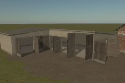 Компактний Цегляний Гараж Small Brick Garage для Техніки у Farming Simulator 25 — 4