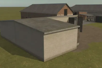 Компактний Цегляний Гараж Small Brick Garage для Техніки у Farming Simulator 25 — 5
