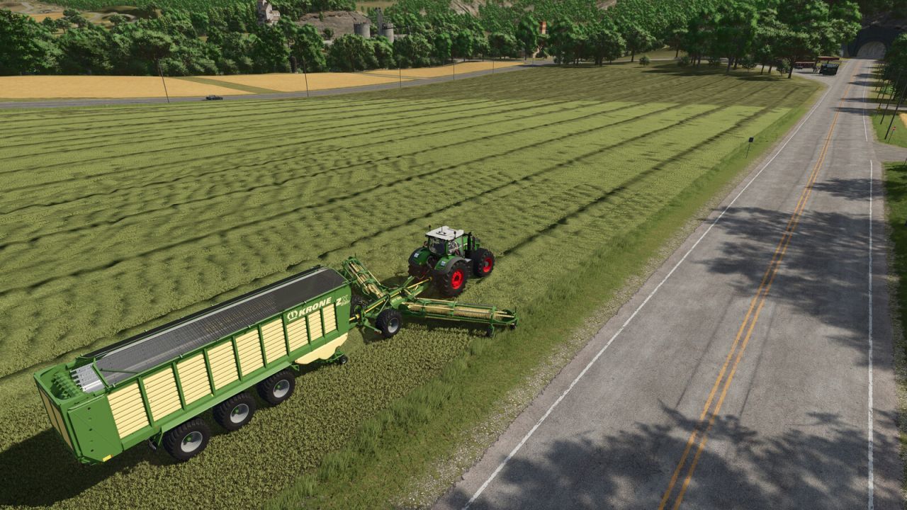 Krone Trailed Windrower für Farming Simulator 25