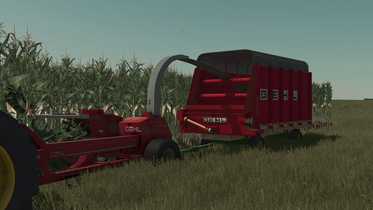 Efficient Pull-Type Forage Harvester Gehl 1085 for FS25
