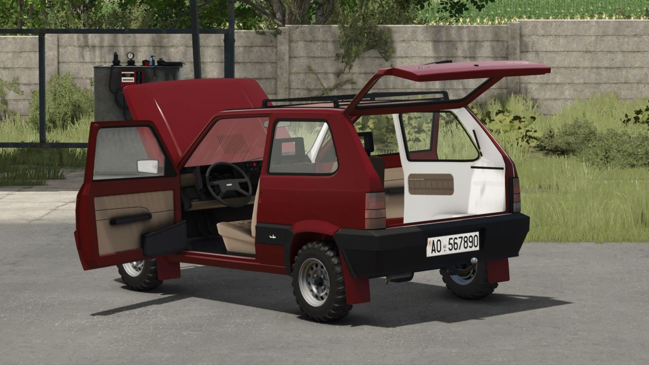 Legendarny Fiat Panda 4x4 — Kompaktowy Samochód do Codziennych Prac w FS25