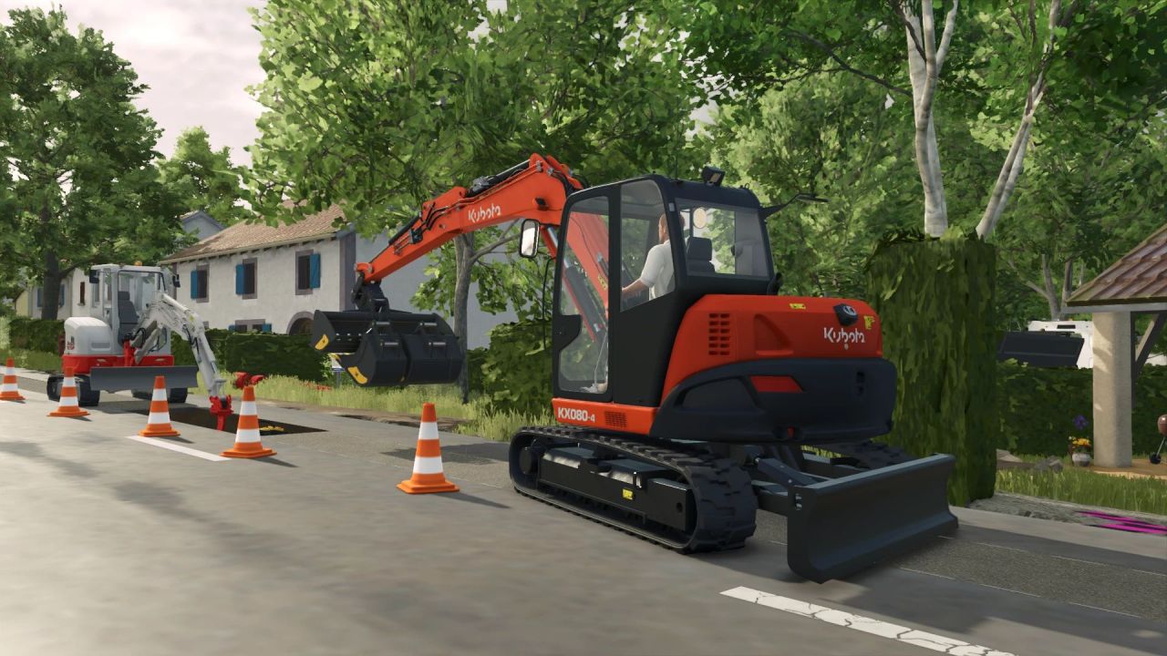 Bagger Kubota KX080 für Farming Simulator 25