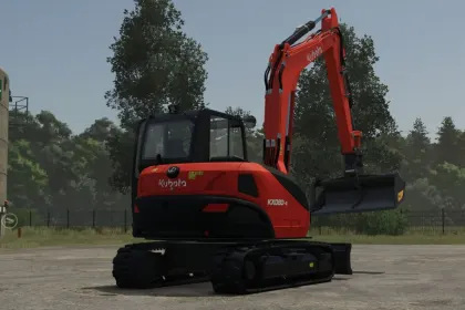 Bagger Kubota KX080 für Farming Simulator 25 — 6