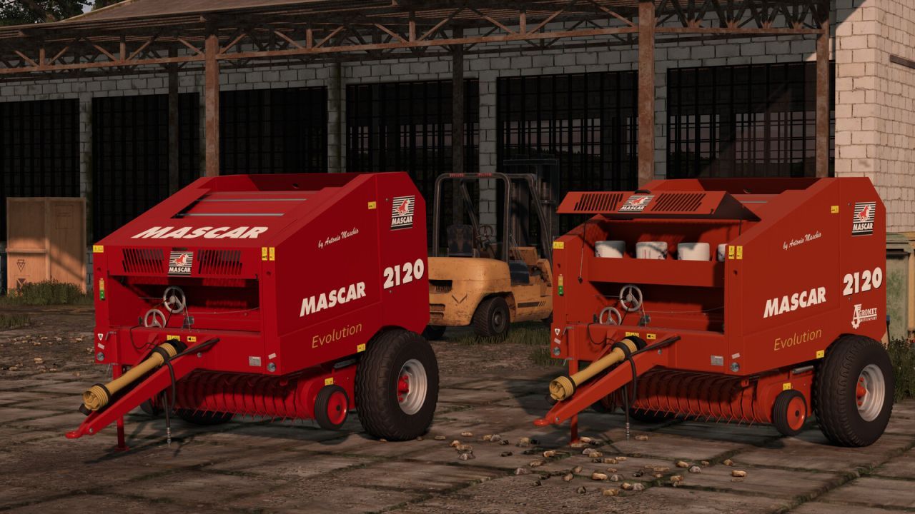Prasa Mascar 2120 Evolution do Farming Simulator 25