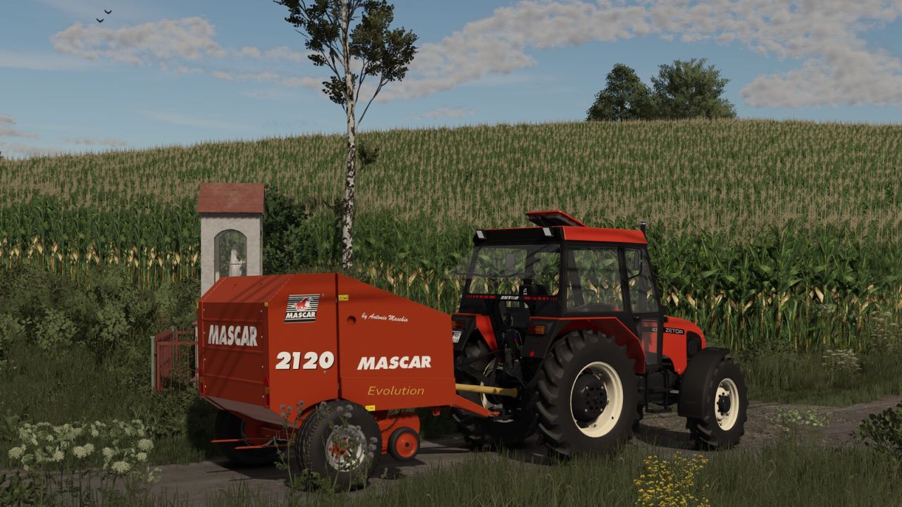 Prasa Mascar 2120 Evolution do Farming Simulator 25