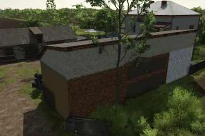 Новий Outbuilding with Garage — Практичний Гараж з Коморою для Farming Simulator 25 — 3