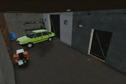 Новий Outbuilding with Garage — Практичний Гараж з Коморою для Farming Simulator 25 — 4