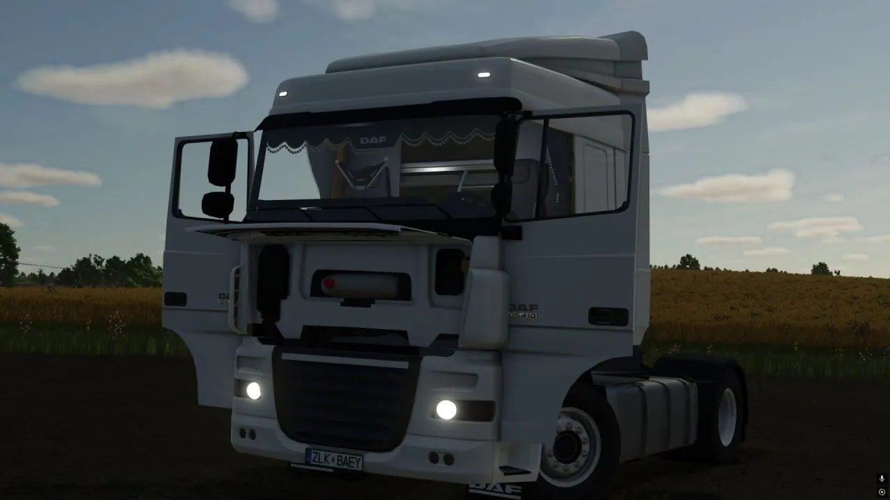 Новий та Ефектний DAF XF 105 — Вантажівка з Анімаціями й Тюнінгом для FS25